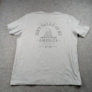 Nine Line Apparel Shirt Mens 3XL Gray Don't Tread On Me Flag Patriotic